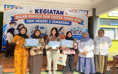 Semarak Bulan Bahasa dan Sastra 2026 di SMK Negeri 2 Semarang dengan Harmoni Empat Bahasa Hingga Pembinaan Literasi